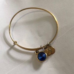 Alex and Ani sapphire birth stone bracelet